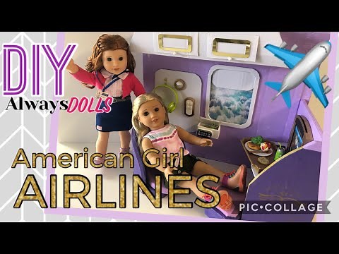 DIY - how to make - American Girl Airlines Playset