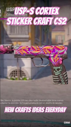 USP-S Cortex Sticker Craft Combo CS2 💀🧠 #cs2skins #cs2 #csgo #counterstrike2 #gaming #counterstrike