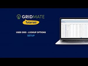 User Grid Lookup Options