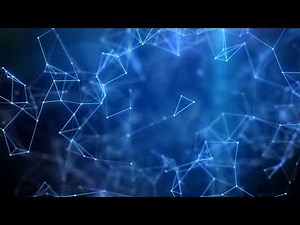 4K Macro Plexus Blue Looped Background | Lines and Points Animation 60FPS Footage | Screensaver