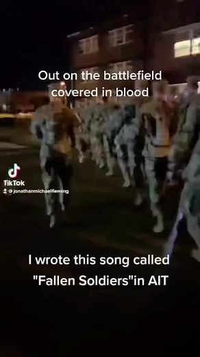 126K views · 8.6K reactions | #army I wrote this song called “Fallen Soldiers” in AIT. The full rock version will release October 28th. #military #marines #airforce #navy #armycadence #militarycadence #rock #music #rockmusic | Jonathan | Facebook