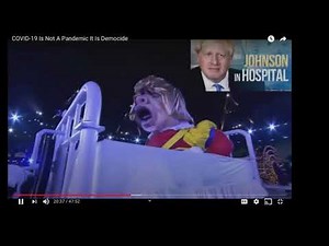 Why was Boris Johnson shown with COVID 19 in an NHS Hospital Bed in 2012 Olympic Opening Ceremony?