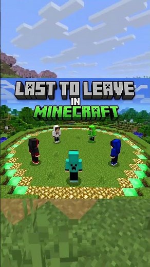 Last To Leave circle challenge in MINECRAFT OYE SAHIL