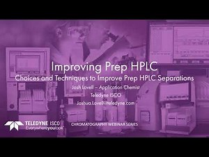 Preparative Chromatography Method Development Webinar