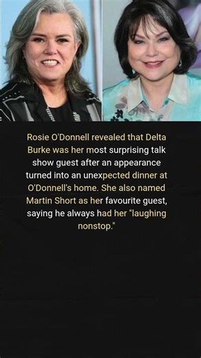 Rosie O'Donnell Reveals the Unexpected Dinner Guest Who Became a Lifelong Memory