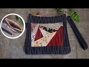 Easy Way to Sew a patchwork handBag: bag tutorial | Upcycle craft