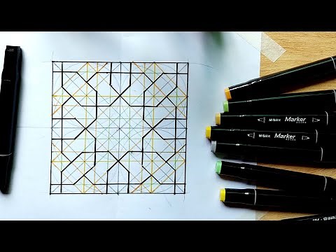 #3 Easy Islamic Geometric Pattern | Step by Step construction