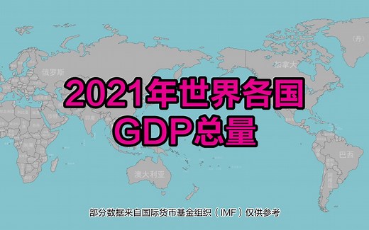 2021年世界各国GDP总量数据对比