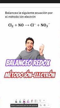 Balanceo redox por el método ion–electrón paso a paso