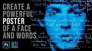 Photoshop: Create a Powerful POSTER of a FACE with Words