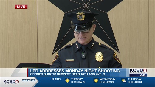 WATCH LIVE: LPD addresses Monday night officer-involved shooting | KCBD NewsChannel 11