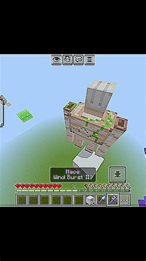 Minecraft Pocket Edition Parkour + Mace + Spear #shorts