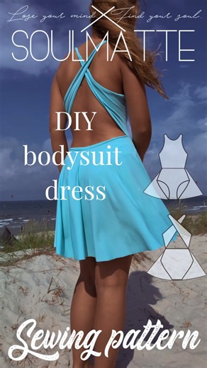 DIY bodysuit, sewing pattern and video! #sew #diy