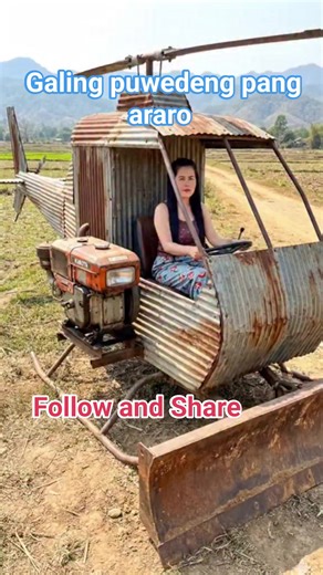 Bernadeth Abasta | Helicopter puwedeng pang araro #followersシ゚ #everyoneシ゚ #trend #farming #helecopter #malupit #fyp #technology #convention | Instagram