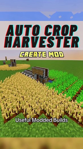 Replying to @stardust_scavenger Minecraft Create Mod Automatic Crop Harvester AFK Food Farm 1.20.1 Mechanical Redstone Gaming Tutorial for Java Edition #minecraft #icecoffey #gamingontiktok #gaming #bedrock #mcpe #minecrafthacks #tutorial #minecrafttutorial #redstone #minecraftbuilding #java