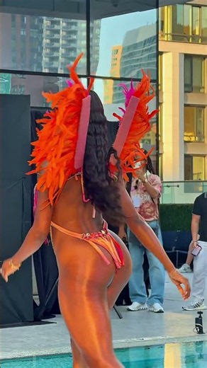 Tavi Larai walks the runway at NY Swim Week 2026 #swimweek #nyc #runwaymodel y