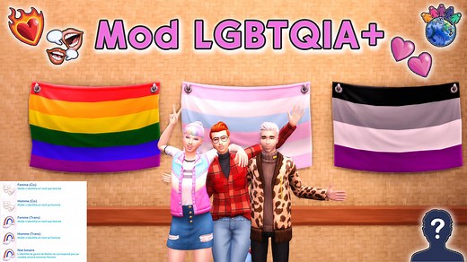 Mod LGBTQIA  pour vos Sims - Mod Sims 4