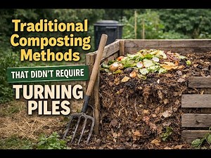 Traditional composting methods that didn’t require turning piles