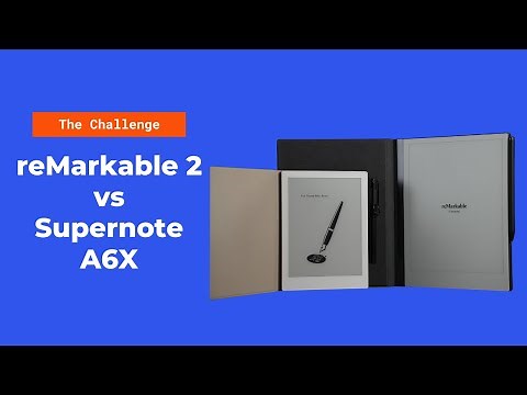 reMarkable 2 vs Supernote A6X