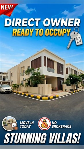 ​🏠 ONLY 7 LEFT! Ready-to-Move 3BHK Luxury Villas in Gated | RERA Approved | Main Road Facing Project