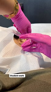 Student work Beginner body piercing course #faten_academy_nail_studio | فاتن اغباريه