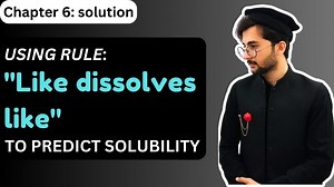 Using rule: ''Like dissolves like'' to predict solubility #likedissolvelike in this chemistry tutorial we will understand the concept of like dissolves like and we will use the ''like dissolve like'' rule to predict the solubility of substances. basically we will use the principle of ''like dissolves like'' to predict the solubility. If you are class 9th student looking for video to understand the concept of how to predict solubility by using ''like dissolves like rule'' then this video is speci