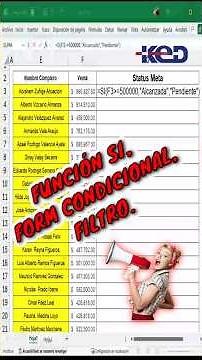 Domina la función SI en Excel + Formato Condicional y Filtros | Rápido y Fácil #excel #viral