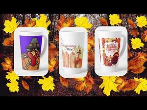 Fall Mugs Collection, for gifts ideas of thanksgiving.
