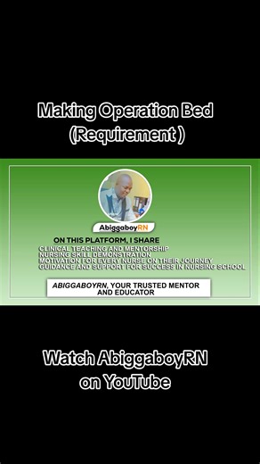 Making Operation Bed: Essential Requirements for Nursing