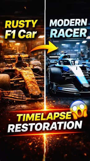Rusty F1 Car Rebuilt Into a Modern Beast 😱 | Ultimate F1 Timelapse Restoration #shorts