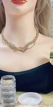 Layered Paperclip Chain Necklace #Shorts