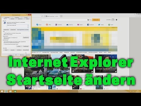 Windows 8 / 8.1 - Internet Explorer (IE) Startseite ändern / anpassen