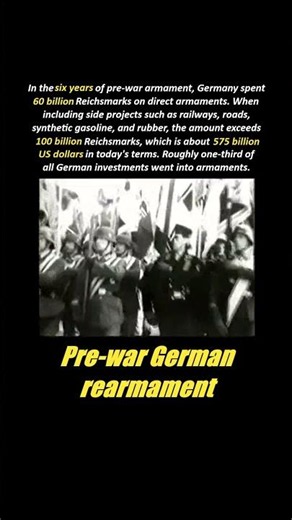 The Insane Cost of Rearming Nazi Germany 📈 #ww2 #didyouknow #history