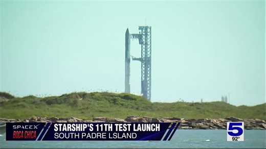 SpaceX launches the 11th test flight of its mega Starship rocket