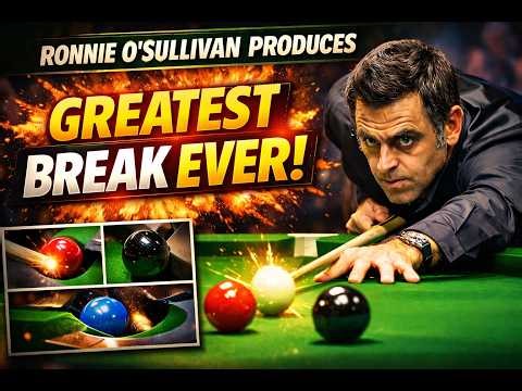 Ronnie O'Sullivan Produces | ONE OF THE GREATEST BREAKS EVER ! 🔥