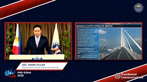 2.5K views · 150 reactions | In his speech during the Pre-SONA virtual forum, Department of Public Works and Highways Sec. Mark Villar said the Detailed Engineering Design of the Bataan-Cavite Interlink Bridge is expected to be completed in 2021. Asian Development Bank - ADB is supporting this bridge project. Video courtesy: Presidential Communications (Government of the Philippines) | ADB Philippines | Facebook