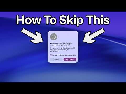 macOS Tip: How To Skip The Log Out, Restart or Shutdown Timer Prompt