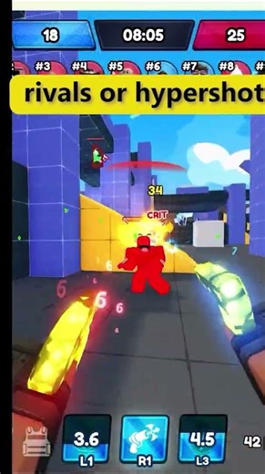 hypershot or rival #shorts #rivals #hypershot #roblox