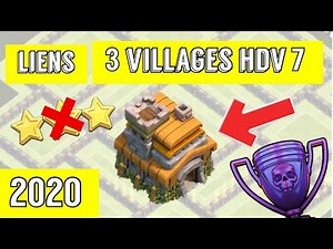 3 INCROYABLES VILLAGES HDV 7 POUR GDC/RUSH/FARM AVEC LIENS | Clash Of Clans 2020