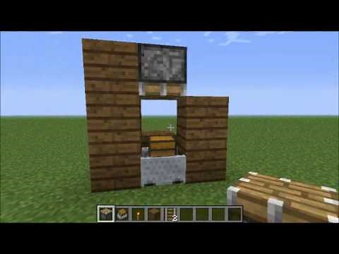 Minecraft Gitch: Secret Chest using a minecart tutorial