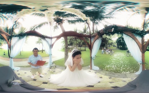【原创360°VR全景视频】我的VR婚礼——以新郎的第一视角体验豪华海边婚礼