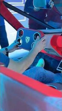 A steering wheel like this has never been seen before, Peugeot Polygon