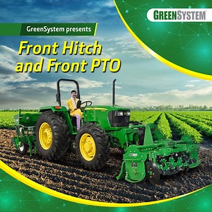 With John Deere GreenSystem Front Hitch and Front PTO, make your daily farming activities two good! As this attachment enables you to attach two implements to your tractor and carry out two jobs in one go. Click here to know more: http://spr.ly/61823pnA6 | John Deere