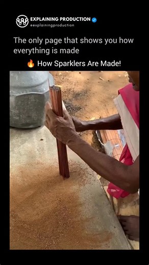 Explaining Production on Instagram: "Follow us @explainingproduction to show you more about how everything is made. 🔥 How Sparklers Are Made!"