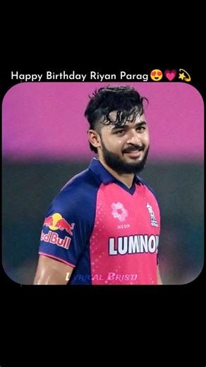 Lyrical Bristi on Instagram: "Happy Birthday Riyan Parag (10 November)👀💗✨ . . . #trendingreels #aesthetic #viral #rajasthanroyals #riyanparag #viratkohli #rcb #royalchallengersbanglore #rajasthan #royalchallengersbangalore #kingkholi #viratkohli #instagood #explore #cricketer #bollywoodactress #rohitsharma #srk #birthday #happybirthday #explorepage #foryou #lyrical_bristi"