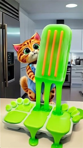 The Popsicle Maker 😺✨ Persian Cat Short Animation