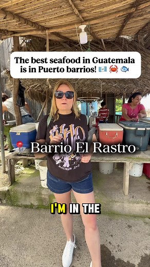 📍 This is Puerto Barrios, a city on the Caribbean coast of Guatemala! 🇬🇹We live in Guatemala City and have been to Puerto Barrios three times now. It takes at least 6 hours to drive here from the capital. 😳🚘 We love the food and vibes in this part of Guate! 🦀 They eat a lot of seafood in Puerto Barrios so I wanted to show you guys the variety of seafood the fishermen catch every day and what the locals sell here! 😋Who else has eaten seafood or tapado in Guatemala? 🍲 This is my favorite f