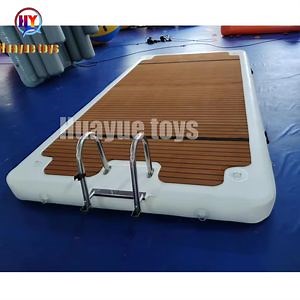 [Hot Item] 4*2m Factory Sale Water Floating Air Pontoon Inflatable Dock Deck Platform