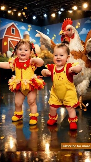 Baby Chicken Dance Party | J.Geco “Chicken Song” Inspired Festival Fun #shorts