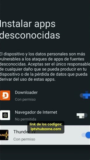 Instalar Thunder TV en Android TV y Fire Stick metodo actualizado parte 6